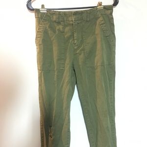 Military Green Cargo Pants
